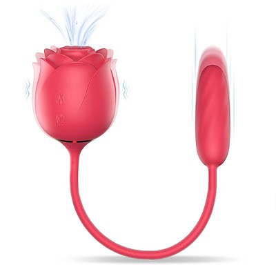 Foto 3 do produto Vibrador Estimulador de Clitóris e Ponto G Recarregável com 9 Pulsação - S-hande Immortal Flower 9 | 8,4 x 2,7 cm