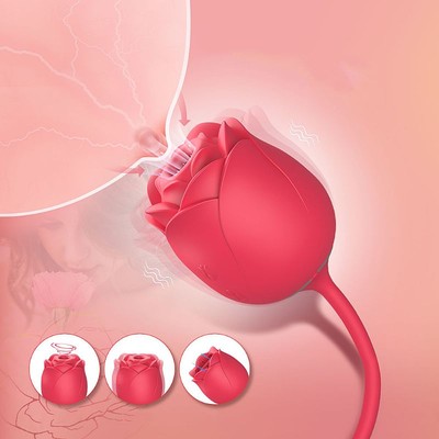 Foto 6 do produto Vibrador Estimulador de Clitóris e Ponto G Recarregável com 9 Pulsação - S-hande Immortal Flower 9 | 8,4 x 2,7 cm