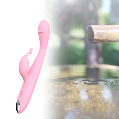 Foto 3 do produto Vibrador Estimulador de Clitóris e Ponto G Recarregável em Silicone com 10 Modos de Vibração - Sherry Vibrator | 12,5 x 2,4 cm