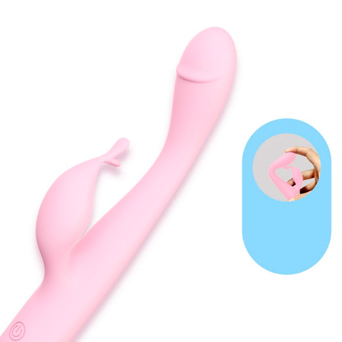 Vibrador Estimulador de Clitóris e Ponto G Recarregável em Silicone com 10 Modos de Vibração - Sherry Vibrator | 12,5 x 2,4 cm - 5