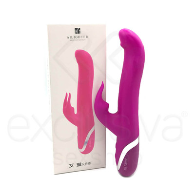 Foto 4 do produto Vibrador Estimulador de Clítoris e Ponto G em Silicone com 10 Modos de Vibração - Ailighter Elena | 11,5 x 3,2 cm | Disponível em 2 Cores