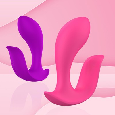 Foto 1 do produto Vibrador Estimulador de Clitóris e Ponto G em Silicone com 12 Modos de Vibrações e Controle Remoto sem Fio - Pleasure Dreams | 8,7 x 3,5 cm | Disponível em 2 Cores