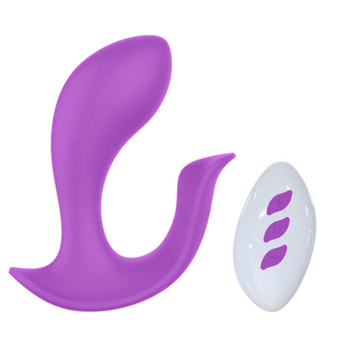 Vibrador Estimulador de Clitóris e Ponto G em Silicone com 12 Modos de Vibrações e Controle Remoto sem Fio - Pleasure Dreams | 8,7 x 3,5 cm | Disponível em 2 Cores - 2