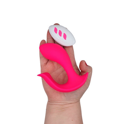 Foto 7 do produto Vibrador Estimulador de Clitóris e Ponto G em Silicone com 12 Modos de Vibrações e Controle Remoto sem Fio - Pleasure Dreams | 8,7 x 3,5 cm | Disponível em 2 Cores