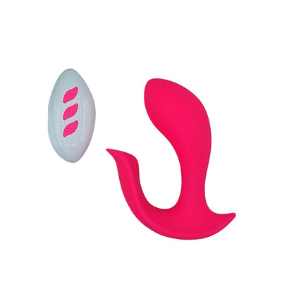 Foto 4 do produto Vibrador Estimulador de Clitóris e Ponto G em Silicone com 12 Modos de Vibrações e Controle Remoto sem Fio - Pleasure Dreams | 8,7 x 3,5 cm | Disponível em 2 Cores