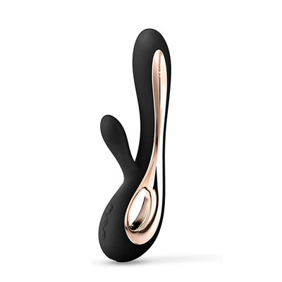 Foto 2 do produto Vibrador Estimulador de Clítoris e Ponto G em Silicone com 8 Modos de Vibrações e Controle da Intensidade da Vibração - LELO Soraya | Cor: Preto