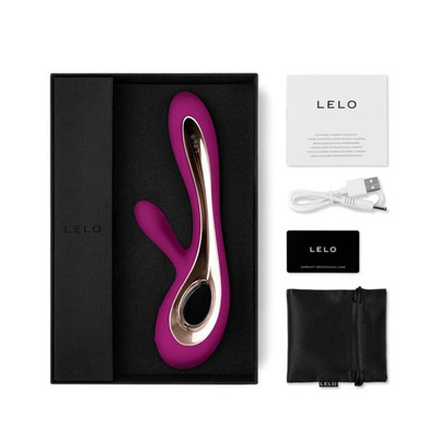 Foto 1 do produto Vibrador Estimulador de Clítoris e Ponto G em Silicone com 8 Modos de Vibrações e Controle da Intensidade da Vibração - LELO Soraya | Cor: Rosa