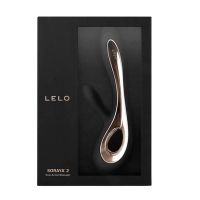 Foto 3 do produto Vibrador Estimulador de Clítoris e Ponto G em Silicone com 8 Modos de Vibrações e Controle da Intensidade da Vibração - LELO Soraya | Cor: Preto