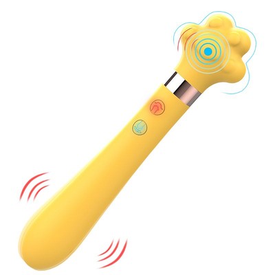 Foto 2 do produto Vibrador Estimulador de Clitóris e Ponto G em Silicone com 9 Modos de Vibração, Recarregável - S-Hande Meow | 21 x 4,9 cm | Disponível em 2 Cores
