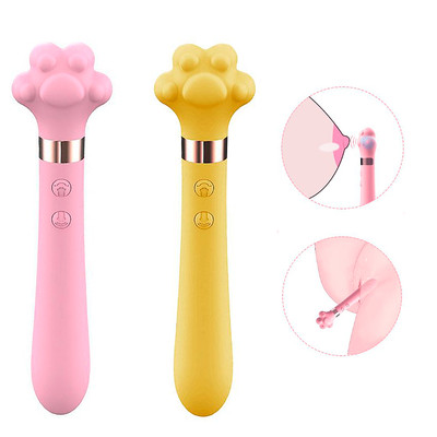 Foto 1 do produto Vibrador Estimulador de Clitóris e Ponto G em Silicone com 9 Modos de Vibração, Recarregável - S-Hande Meow | 21 x 4,9 cm | Disponível em 2 Cores