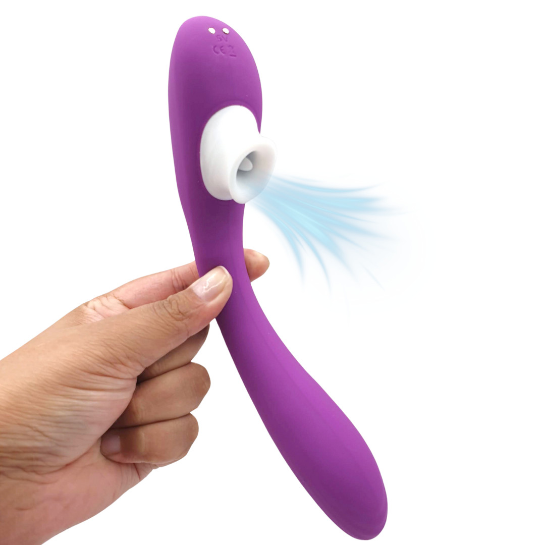 Vibrador Estimulador de Clitóris e Ponto G em Silicone com Língua Estimuladora e 9 Modos de Vibração - S-Hande Shallow | Disponível em 2 Cores - 7