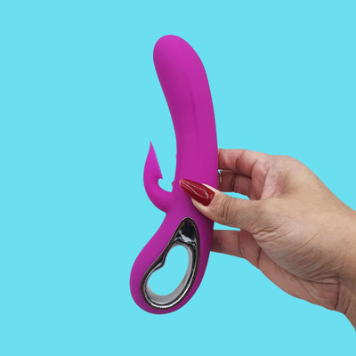 Vibrador Estimulador de Clitóris e Ponto G, com Sucção e 12 Modos de Vibração, Recarregável - Pretty Love Nicola | 12 x 3,6 cm