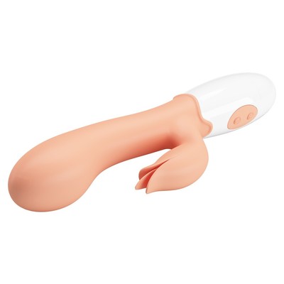 Foto 3 do produto Vibrador Rabbit em TPR com Língua Estimuladora e 30 Modos de Vibrações - Pretty Love Bloody Mary | 10 x 3,2 cm