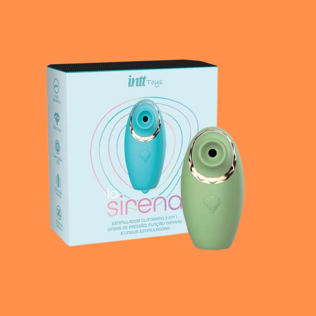 Vibrador Estimulador de Clitóris Recarregável com 10 Tipos Pulsações e Estímulos - Intt Toys La Sirena | Disponível em 3 Cores - 6