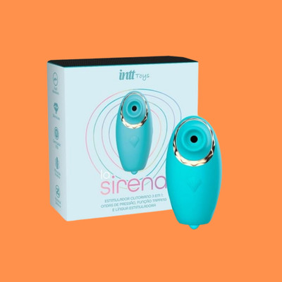 Vibrador Estimulador de Clitóris Recarregável com 10 Tipos Pulsações e Estímulos - Intt Toys La Sirena | Disponível em 3 Cores