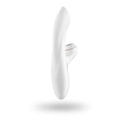 Foto 3 do produto Vibrador Estimulador de Clítoris Recarregável com 11 Níveis de Sucção e 7 Modos de Vibração com 3 Intensidades - Satisfyer PRO G-Spot Rabbit | 10,5 x 3 cm