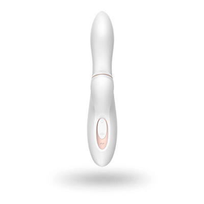Foto 5 do produto Vibrador Estimulador de Clítoris Recarregável com 11 Níveis de Sucção e 7 Modos de Vibração com 3 Intensidades - Satisfyer PRO G-Spot Rabbit | 10,5 x 3 cm