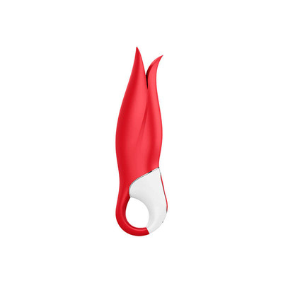 Foto 3 do produto Vibrador Estimulador de Clítoris Recarregável em Silicone Flexível com Ponta Tripla e 12 Modos de Vibração - Satisfyer Vibes Power Flower