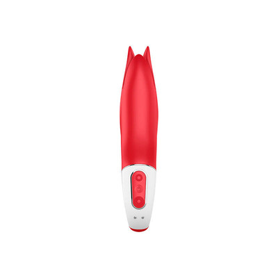 Foto 4 do produto Vibrador Estimulador de Clítoris Recarregável em Silicone Flexível com Ponta Tripla e 12 Modos de Vibração - Satisfyer Vibes Power Flower