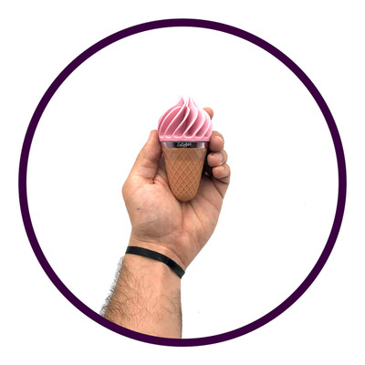 Vibrador Estimulador de Clítoris Recarregável com Textura Giratória e à Prova D'Água - Satisfyer Layons Sweet Treat