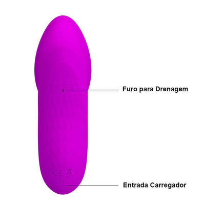 Foto 4 do produto Vibrador Estimulador de Clitóris em Silicone com 7 Modos de Vibração, 7 Modos de Sucção e Resistente à Água - Pretty Love Isaac | Disponível em 2 Cores