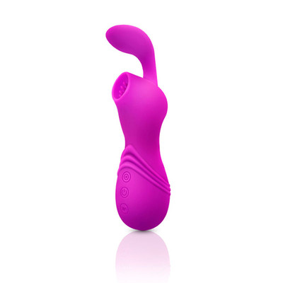 Foto 7 do produto Vibrador Estimulador de Clítoris com Sucção Recarregável em Silicone com 12 Modos de Vibrações - Naughty Baby Vibration Rod | Disponível em 3 Cores