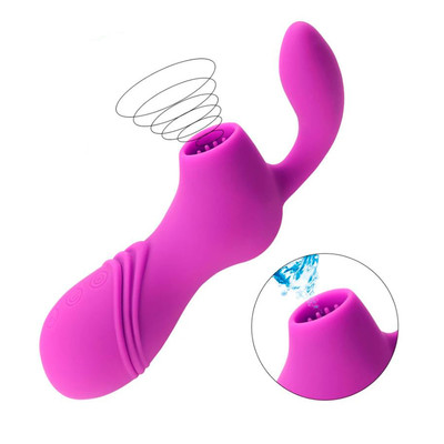 Foto 10 do produto Vibrador Estimulador de Clítoris com Sucção Recarregável em Silicone com 12 Modos de Vibrações - Naughty Baby Vibration Rod | Disponível em 3 Cores