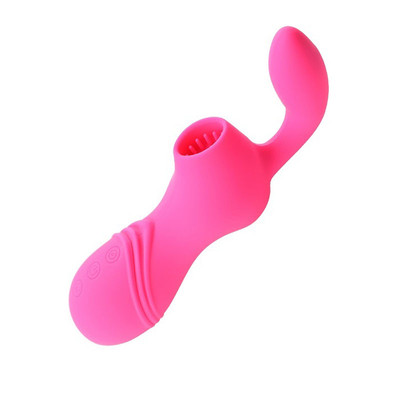 Foto 4 do produto Vibrador Estimulador de Clítoris com Sucção Recarregável em Silicone com 12 Modos de Vibrações - Naughty Baby Vibration Rod | Disponível em 3 Cores