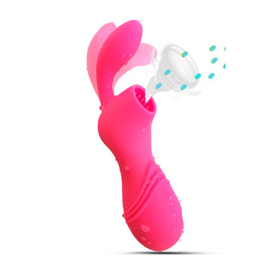 Foto 5 do produto Vibrador Estimulador de Clítoris com Sucção Recarregável em Silicone com 12 Modos de Vibrações - Naughty Baby Vibration Rod | Disponível em 3 Cores