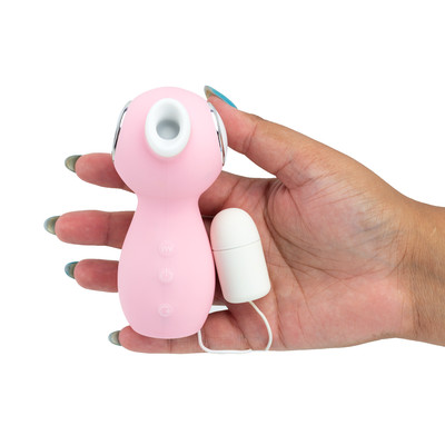 Vibrador Estimulador de Clítoris Recarregável com 10 Modos de Pulsação, Bullet com Fio e 10 Tipos de Vibração - Topo Toys Octo | 10,9 x 4,8 cm | Disponível em 4 Cores