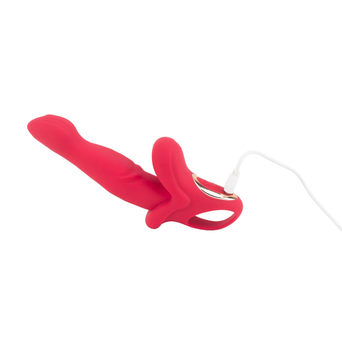 Vibrador Estimulador em Formato de Boca com 10 Modos de Vibrações, 10 Movimentos de Vai e Vem, Recarregável - Sally Yaffa Lingerie | 12,6 x 3,5 cm - 4