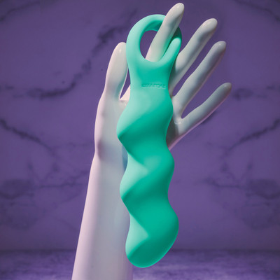 Vibrador Estimulador no Formato Ondular com 10 Modos de Vibração e Carregamento Via Cabo USB - Evolved Triple Teaser | 14,6 x 3,8 cm