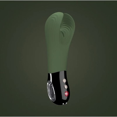 Foto 3 do produto Vibrador Estimulador de Pênis com 12 Modos de Vibração e Controle de Intensidade, Recarregável - Fun Factory Manta | Cor: Verde Musgo