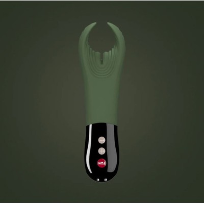 Foto 1 do produto Vibrador Estimulador de Pênis com 12 Modos de Vibração e Controle de Intensidade, Recarregável - Fun Factory Manta | Cor: Verde Musgo