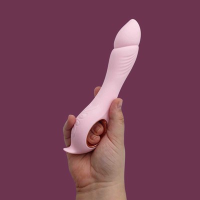 Foto 5 do produto Vibrador Estimulador de Ponto G com 10 Modos de Vibração, Função de Inflar e Recarregável via USB - Inflatable Vibrator | 12 x 3,7 cm | Disponível em 2 Cores