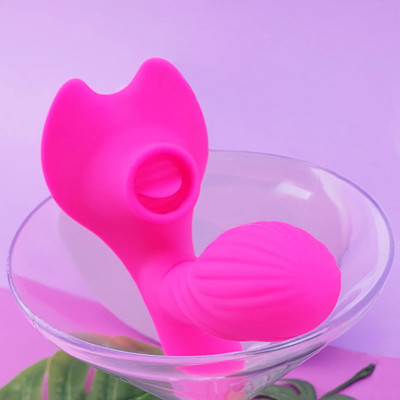 Foto 4 do produto Vibrador Estimulador de Ponto G e Clitóris com 10 Modos de Vibração e 6 Movimentos de Língua e Controle Remoto Sem Fio - Ailighter | 13,5 x 6,3 cm