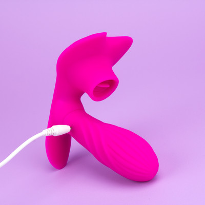 Foto 5 do produto Vibrador Estimulador de Ponto G e Clitóris com 10 Modos de Vibração e 6 Movimentos de Língua e Controle Remoto Sem Fio - Ailighter | 13,5 x 6,3 cm