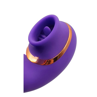 Foto 6 do produto Vibrador Estimulador de Ponto G e Clitóris com 2 Movimentos de Língua e 9 Modos de Vibração - Hantewei Vibrating Spear | 12 x 3,3 cm | Disponível em 2 Cores