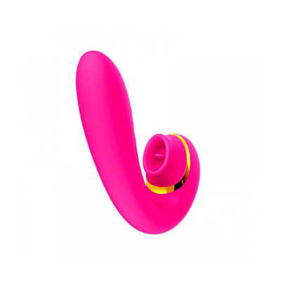 Foto 4 do produto Vibrador Estimulador de Ponto G e Clitóris com 2 Movimentos de Língua e 9 Modos de Vibração - Hantewei Vibrating Spear | 12 x 3,3 cm | Disponível em 2 Cores