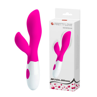 Vibrador Estimulador de Ponto G e Clítoris com 30 Modos de Vibração - Pretty Love Newman | 9,1 x 3,7 cm | Disponível em 2 Cores