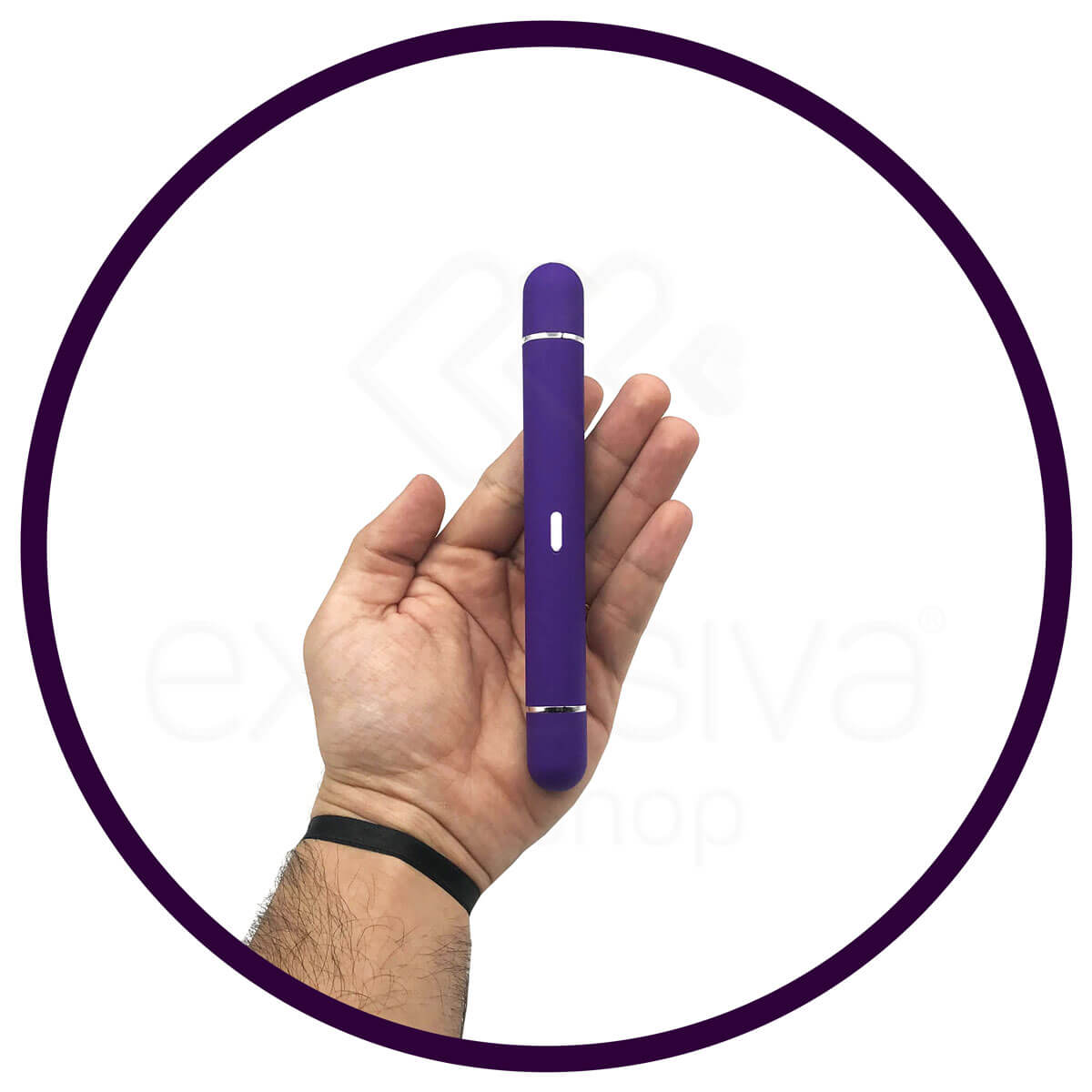 Vibrador Estimulador de Ponto G e Clitóris com 5 Modos de Vibração e 3 Estimuladores Removível -Topo Toys Romantic Lover | 8 x 1,9 cm - 6