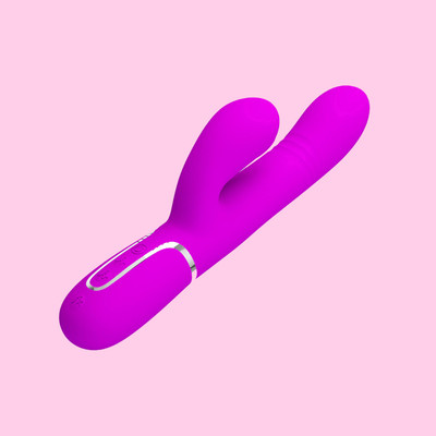 Foto 2 do produto Vibrador e Estimulador de Ponto G e Clitóris com 7 Modos de Vibração e Pulsação, 4 Movimentos de Vai e vem e Recarregável - Pretty Love Mariane | 12 x 3,5 cm