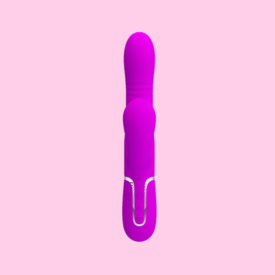 Foto 4 do produto Vibrador e Estimulador de Ponto G e Clitóris com 7 Modos de Vibração e Pulsação, 4 Movimentos de Vai e vem e Recarregável - Pretty Love Mariane | 12 x 3,5 cm