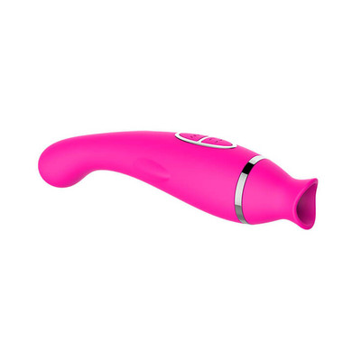 Foto 1 do produto Vibrador Estimulador de Ponto G e Clitóris com 8 Intensidades de Sucção e 12 Modos de Vibração - Mermaid | 9,5 x 3 cm