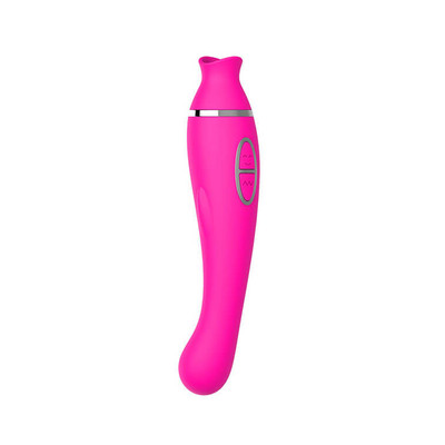 Foto 4 do produto Vibrador Estimulador de Ponto G e Clitóris com 8 Intensidades de Sucção e 12 Modos de Vibração - Mermaid | 9,5 x 3 cm