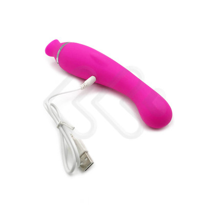 Foto 6 do produto Vibrador Estimulador de Ponto G e Clitóris com 8 Intensidades de Sucção e 12 Modos de Vibração - Mermaid | 9,5 x 3 cm