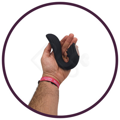 Vibrador Estimulador de Clitóris e Ponto G com 9 Modos de Vibração e Língua Estimuladora - Velvet Kiss S-Hande | Disponível em 2 Cores