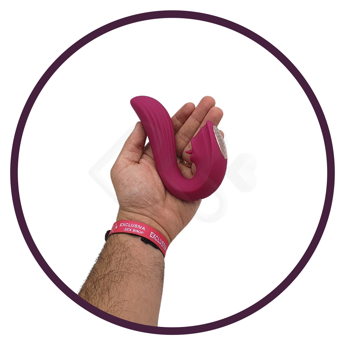 Vibrador Estimulador de Clitóris e Ponto G com 9 Modos de Vibração e Língua Estimuladora - Velvet Kiss S-Hande | Disponível em 2 Cores - 6