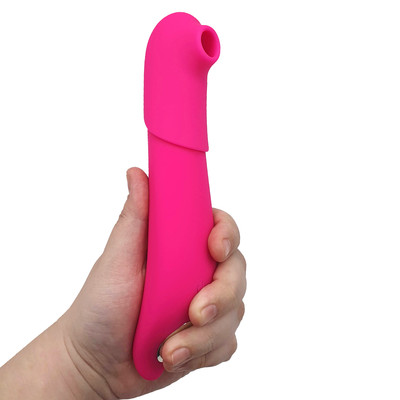 Vibrador Estimulador de Ponto G e Clitóris com 9 Modos de Pulsação, Capa Bocal e Recarregável - S-Hande Youmis | Disponível em 2 Cores