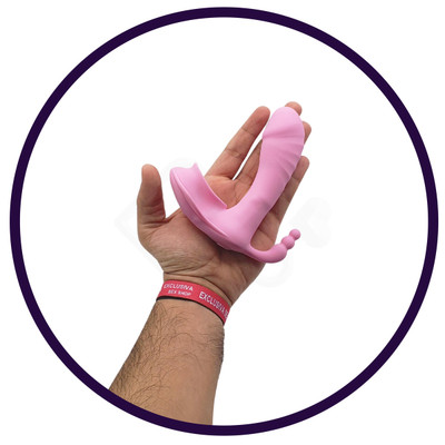 Foto 15 do produto Vibrador Estimulador de Ponto G, Clítoris e Ânus com 7 Modos de Vibrações, Auto Aquecimento e Controle Remoto sem Fio - Sex Massager High Water G Spot | 10 x 3,4 cm | Disponível em 2 Cores